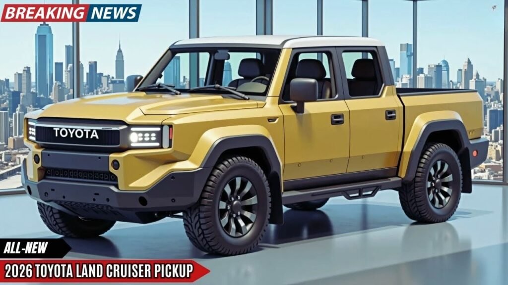 2026 Toyota Land Cruiser Pickup Launch Rugged Capability Meets Modern Comfort